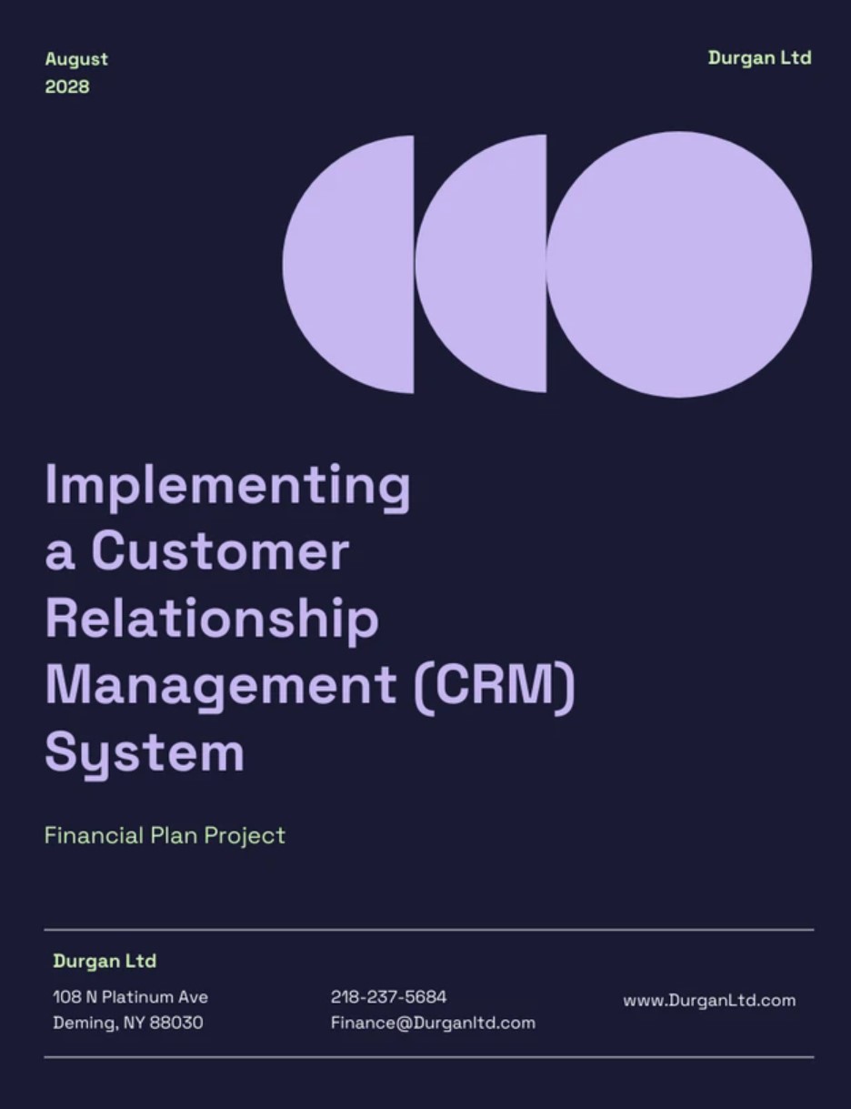CRM proposal template