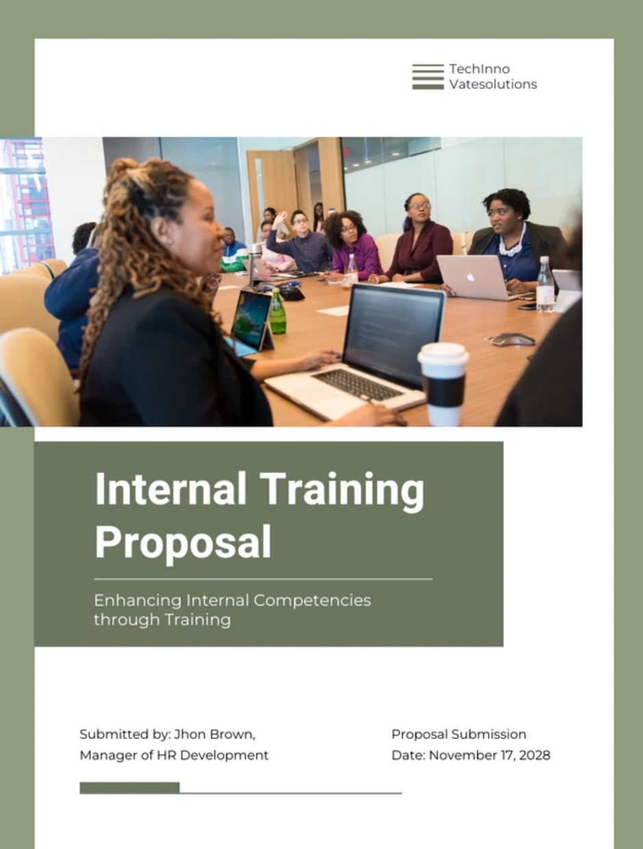 Internal Training Proposal Template