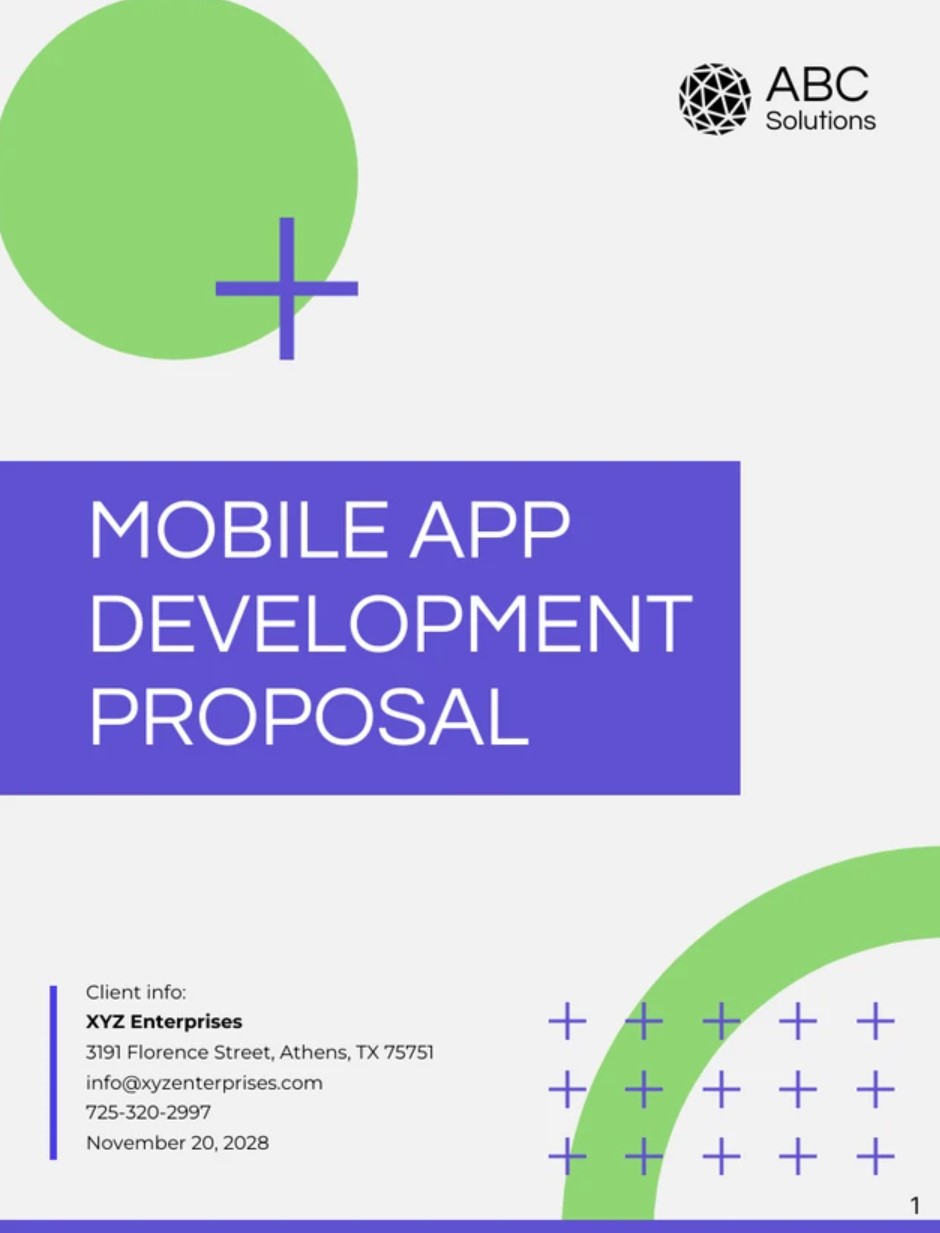 Mobile App Development Proposal Template
