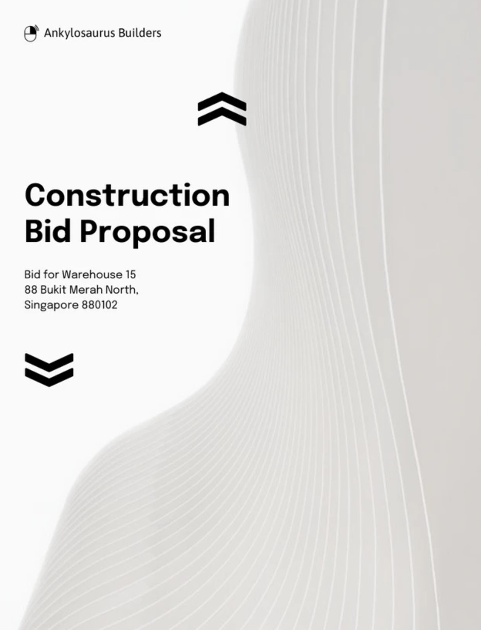construction bid proposal