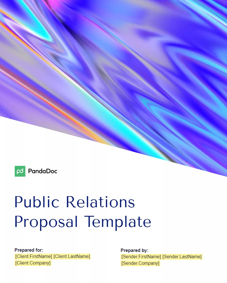 public relations proposal template