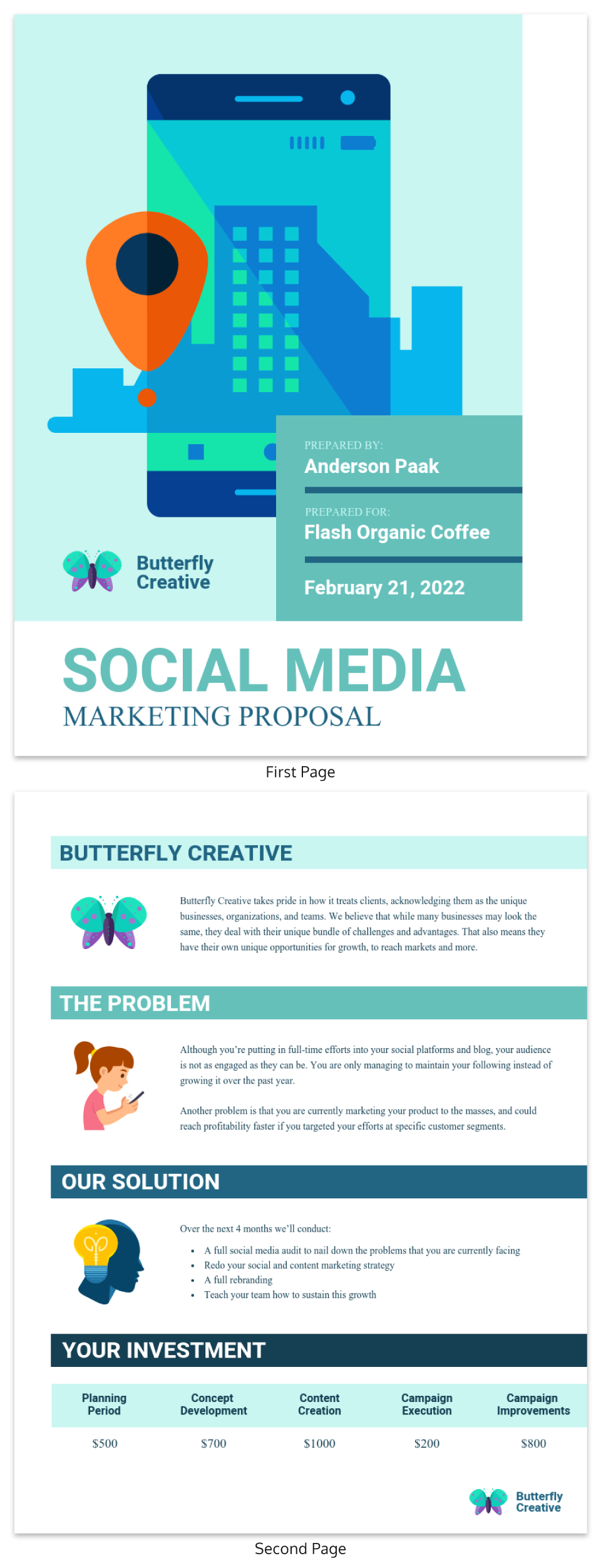 social media marketing proposal template