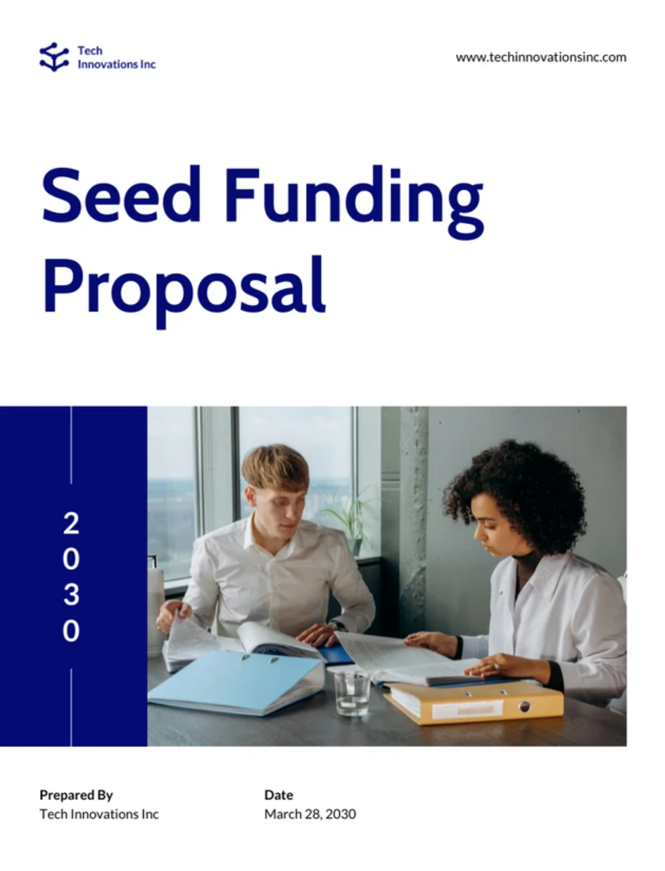 seed funding proposal template