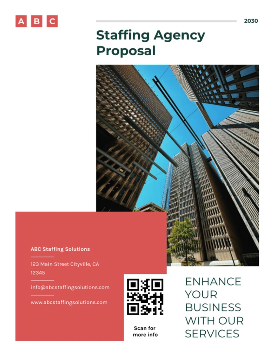 staffing agency proposal template