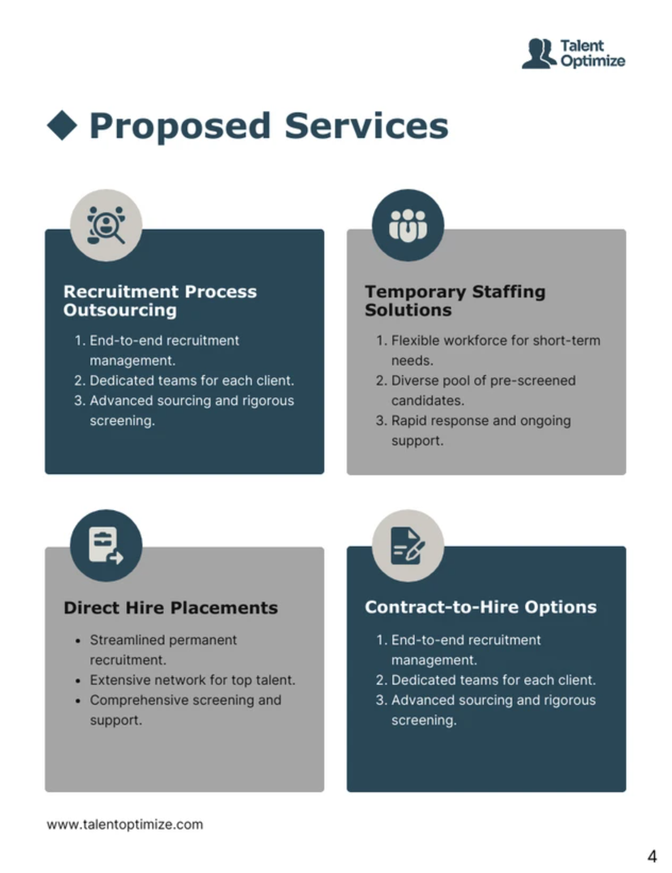 staffing proposal template
